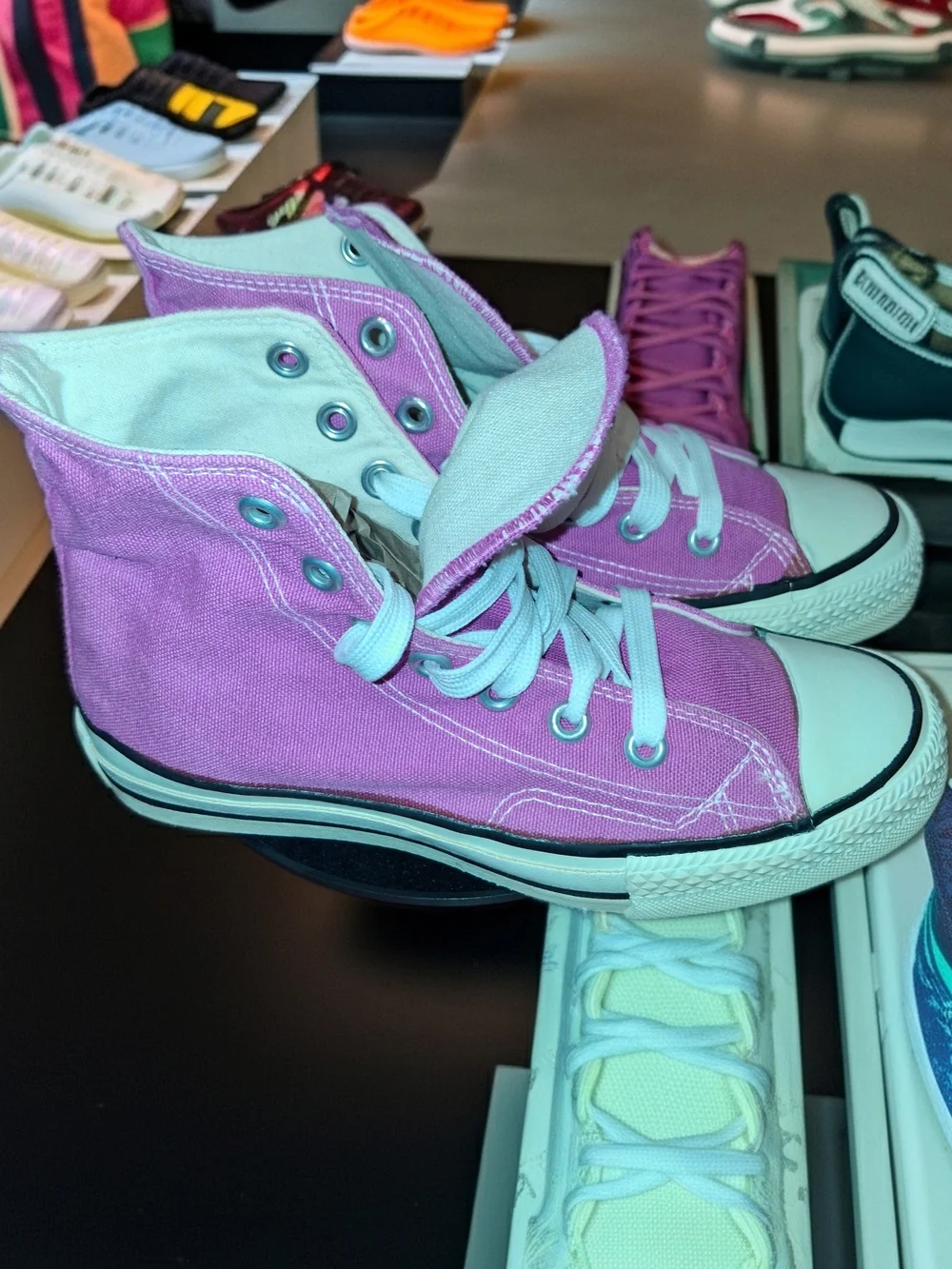 Converse Chuck Taylor All Star High Top Sneakers - Pink N White